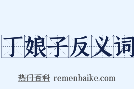 丁娘子反义词是什么意思的图片
